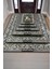Nuh'un Gemisi Koleksiyonu Tavşan, Çiçek Desenli Art Deco Tarzı Vintage Halı,Çok Renkli Maksimalist Halı 5