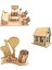 3 'lü Ahşap 3D Maket ,ahşap 3D Puzzle Seti 3st-3 1