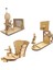 3 'lü Ahşap 3D Maket ,ahşap 3D Puzzle Seti 3st-4 1