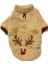 Bej Deer Peluş Orta Irk Köpek Sweatshirtü (8 kg-20 kg arası köpeklere uygundur) 1