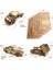 6'lı Ahşap 3D Maket ,ahşap 3D Puzzle Seti 6st-2 5