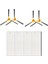 X500 EXVAC660 Robot Süpürge Aksesuarlarıyla Uyumlu Yedek Parçalar, 4 Hepa Filtre 4 Yan Fırça (Yurt Dışından) 1