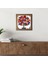 Nar Ağacı Taş Duvar Tablosu Ahşap Çerçeveli Duvar Dekoru Wall Art 25x25cm W1-03 1