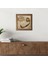 Vav Taş Duvar Tablosu Ahşap Çerçeveli Duvar Dekoru Wall Art 25x25cm W1-125 1