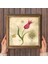 Lale Ebru Sanatı Taş Duvar Tablosu Ahşap Çerçeveli Duvar Dekoru Wall Art 25x25cm W1-134 4