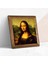 Leonardo da Vinci Mona Lisa Taş Duvar Tablosu Ahşap Çerçeveli Duvar Dekoru Wall Art 25x25cm W1-19 2