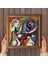 Pablo Picasso Ayna Karşısındaki Kız Taş Duvar Tablosu Ahşap Çerçeveli Duvar Dekoru Wall Art 25x25cm W1-301 4