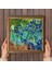 Vincent van Gogh İrisler Taş Duvar Tablosu Ahşap Çerçeveli Duvar Dekoru Wall Art 25x25cm W1-66 4