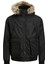 Jwhgreat Padded Fur Bomber Erkek Mont & Ceket - 12217733 Black 1