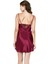 Aria's Closet Bordo Kısa Ikili Saten Sabahlık Gecelik Takımı 2