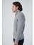 Erkek Gri Saç Örgülü Yürütme Fermuarlı Dik Yaka Triko Yün Hırka TRIST-5297 4