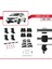 Honda Jazz / Fit (Gk) 2013-2019 Arası ile Uyumlu Ace-4 Ara Atkı Tavan Barı Gri 5