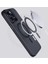 Apple iPhone 14 Pro Max Kılıf Şarj Destekli Kontrast Metal Hassas Buton Tasarım Kapak (Hibrit-Mag) 3