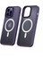 Apple iPhone 14 Pro Max Kılıf Şarj Destekli Kontrast Metal Hassas Buton Tasarım Kapak (Hibrit-Mag) 5