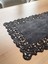 Koyu Gri Süet Kumaş Runner Dikdörtgen Sehpa Boyu 40X100CM 2