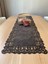 Koyu Gri Süet Kumaş Runner Dikdörtgen Masa Boyu 40X140CM 1