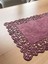 Pembe Süet Kumaş Runner Dikdörtgen Sehpa Boyu 40X100CM 2