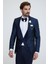 Erkek Lacivert Yelekli Slim Fit Damatlık 3