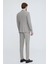 Erkek Bej Sivri Yaka Slim Fit Yelekli Takım Elbise 5