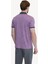 Erkek Fuşya Pembe Polo Yaka Pamuklu Desenli T-shirt 5
