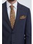 Erkek Lacivert Kahve Slim Fit Yelekli Takım Elbise 4