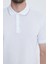 Erkek Beyaz Polo Yaka T-shirt 5