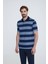 Erkek Lacivert Gri Polo Yaka T-shirt 1