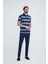 Erkek Lacivert Gri Polo Yaka T-shirt 4