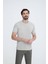 Erkek Bej Bisiklet Yaka T-shirt 2