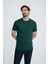 Erkek Koyu Yeşil Bisiklet Yaka T-shirt 2