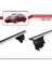 Toyota Prius Iıı (XW30) 2009-2015 Arası ile Uyumlu Ace-4 Ara Atkı Tavan Barı Gri 4