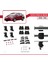 Toyota Prius Iıı (XW30) 2009-2015 Arası ile Uyumlu Ace-4 Ara Atkı Tavan Barı Gri 5