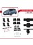 Toyota Auris / Corolla (E180) 2012-2018 Arası ile Uyumlu Ace-4 Ara Atkı Tavan Barı Siyah 5