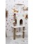 Y-01 Salıncaklı Yuvalı Lüx Kedi Tırmalama Oyun Evi 1