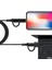 100W 4in1 Type-C - USB - Lightning - Type-C Çıkışlı Hızlı Data ve Şarj Kablosu Siyah 2