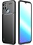 Realme C21Y Kılıf Negro Karbon Görünümlü Şık Dizayn Silikon Siyah 1