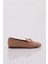 5001-23Y Kadın Silver Taş Metal Tokalı Loafer NUDE 1