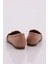 5001-23Y Kadın Silver Taş Metal Tokalı Loafer NUDE 3