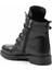 Siyah Leather Kadın Bot & Bootie K02351137403 4