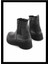 Siyah Leather Kadın Bot & Bootie K02358185003 1