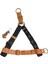 Köpek göğüs tasması hakiki deri kolon boyun ve sırttan çekmeli genişlik:2,5cm göğüs ölçüsü:40-70cm ayarlamalı dog harness GT4-16 1