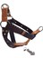 Köpek göğüs tasması hakiki deri kolon boyun ve sırttan çekmeli kahverengi genişlik:3cm göğüs ölçüsü:40-60cm ayarlamalı dog harness GT4-15 2