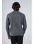 Erkek Antrasit Arka Fitilli Dik Yaka Fermuarlı Triko Yün Hırka TRIST-5299 3