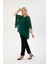 Büyük Beden Yeşil Şifon Bluz 17E-2402 4