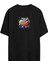 Amerikan Futbol Topu Baskılı Siyah Oversize Tshirt 1