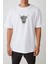 Iskoç Sığır Baskılı Beyaz Oversize Tshirt 2