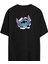 Stitch Baskılı Siyah Oversize Tshirt 1