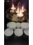 Iv Candles 12'li Beyaz Büyük Tealight Mum 1