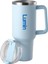 Lumin Quencher Tumbler 0,89 Litre Vakum Yalıtımlı Termos Bardak Kapaklı ve Pipetli Cloud Blue 5