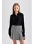 Regular Fit Basic Düz Düğmeli Uzun Kollu Gömlek N2518AZ23AU 3